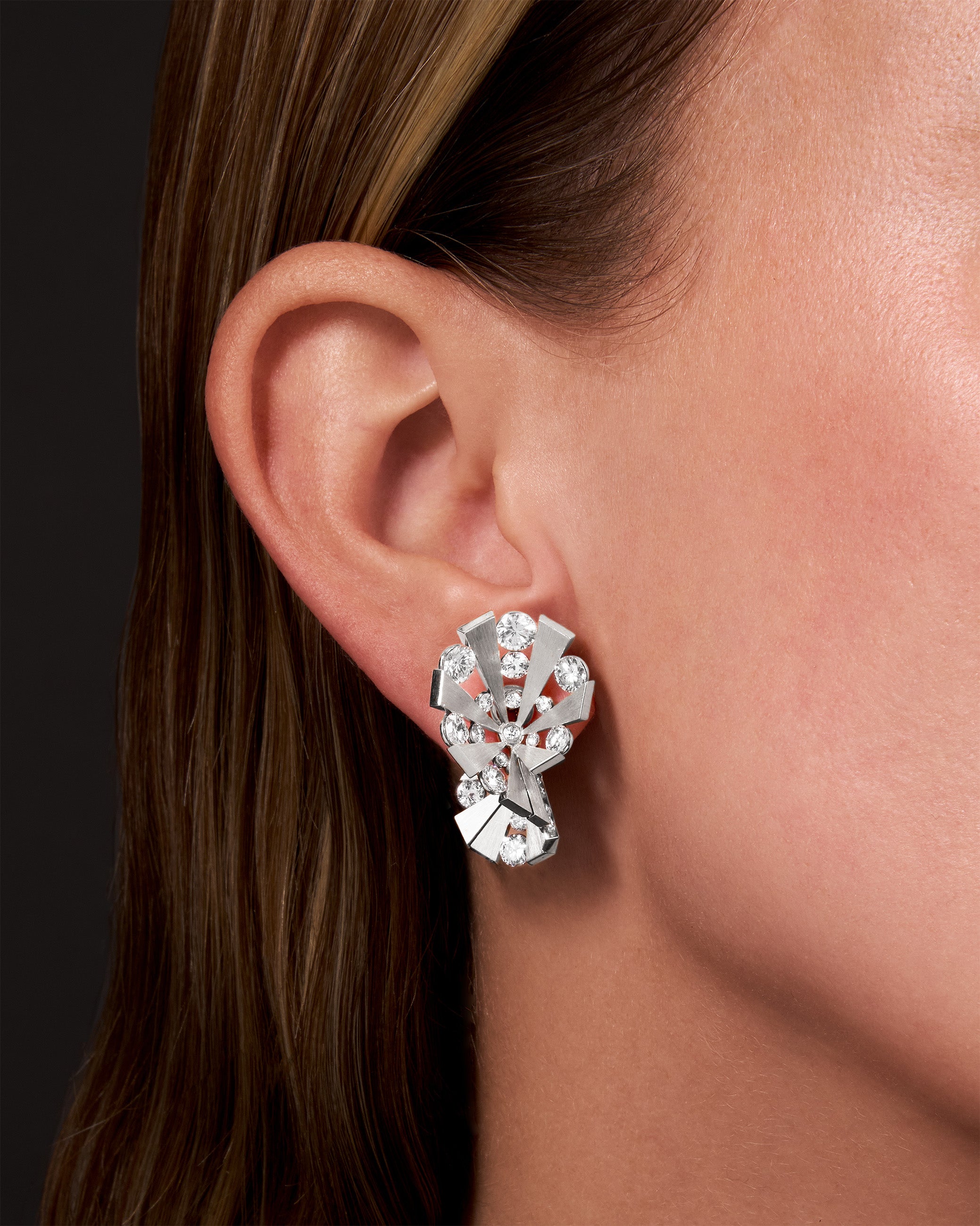 Lattice Satin Earrings