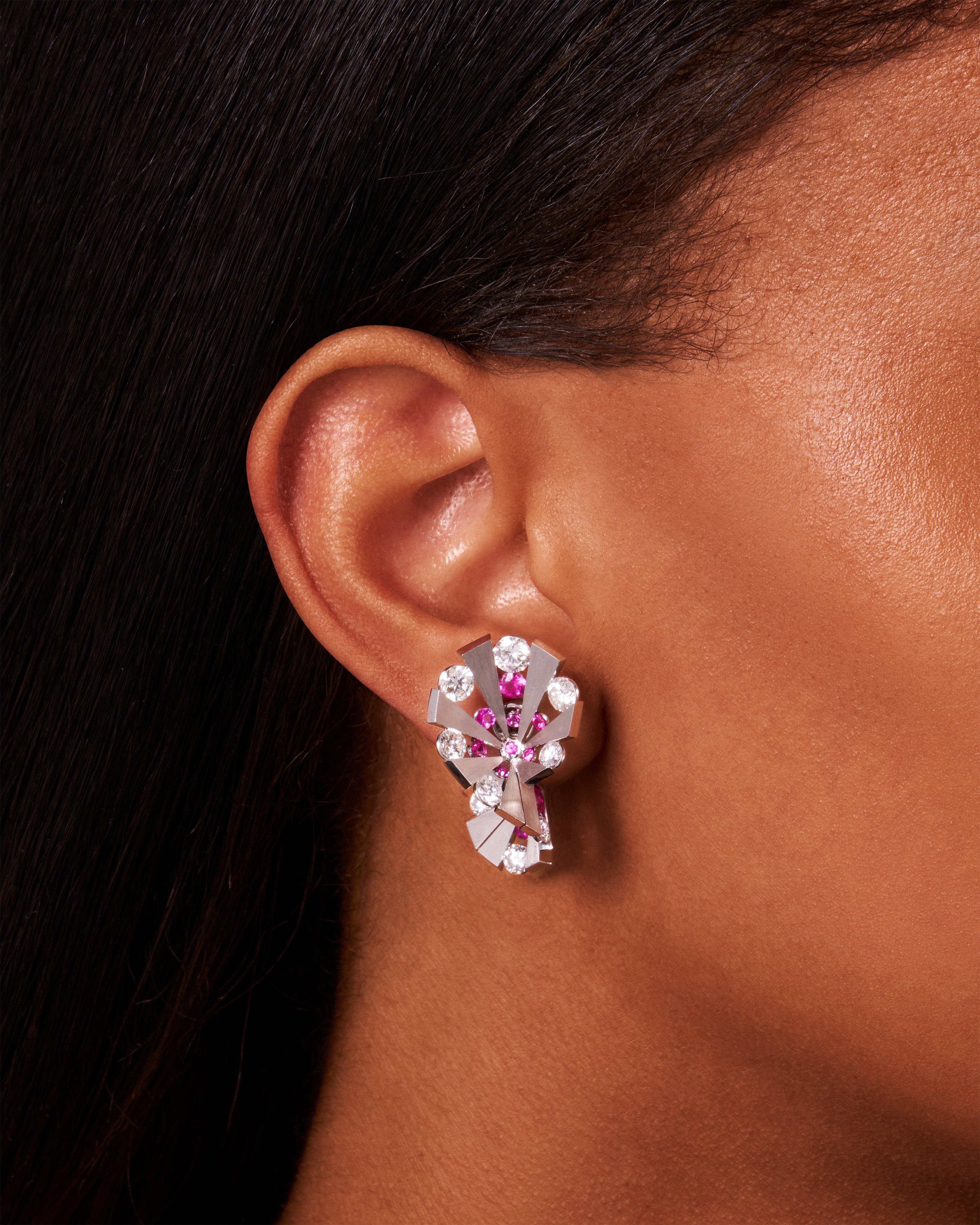 Lattice Satin Earrings