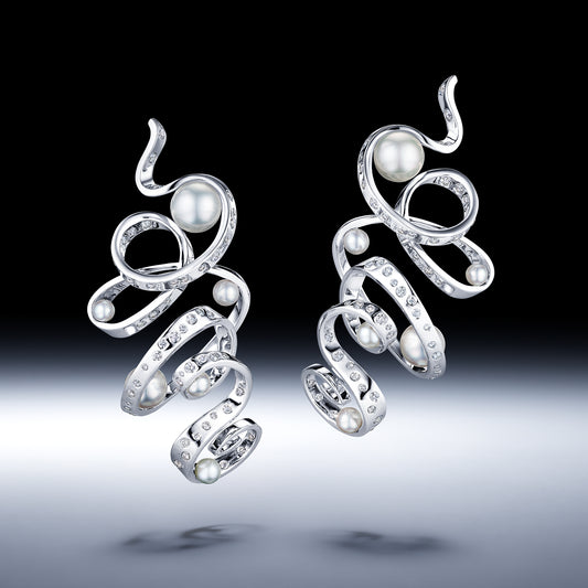 Ruban Drop Earrings