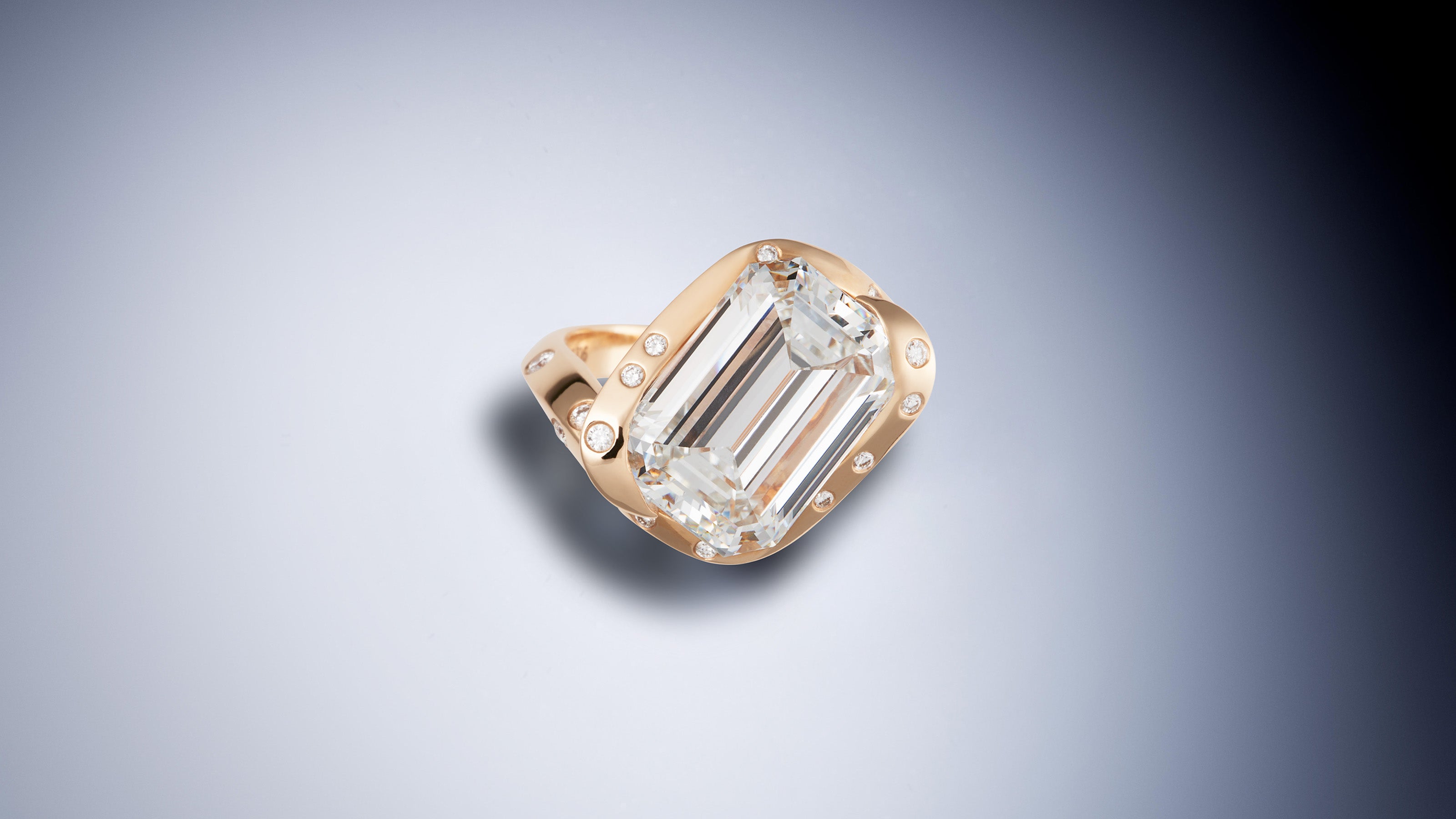 'A' O'Clock Ring