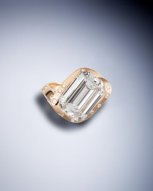 'A' O'Clock Ring