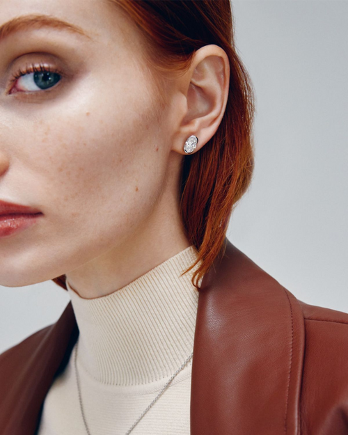 'A' Earrings