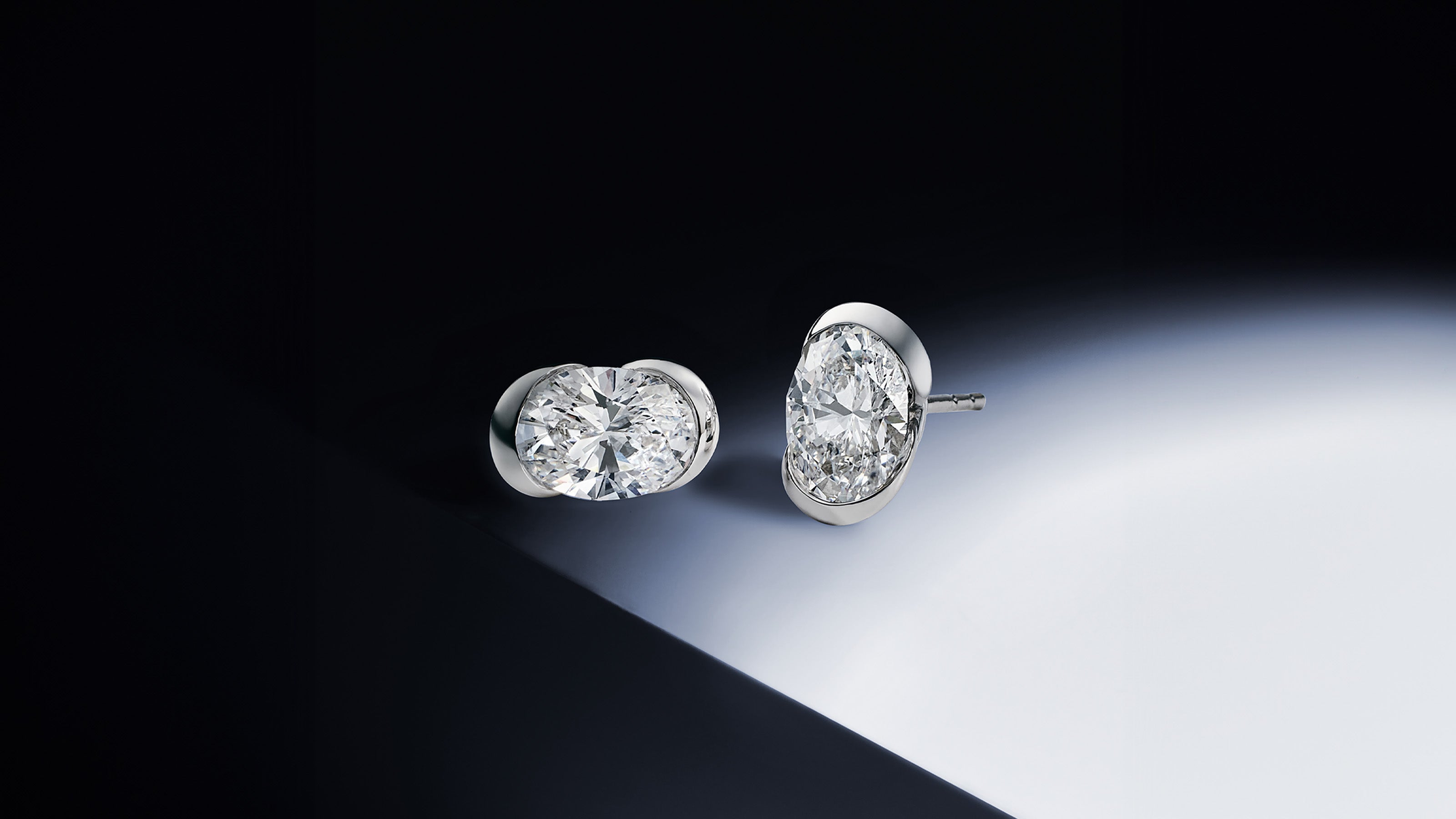 'A' Earrings