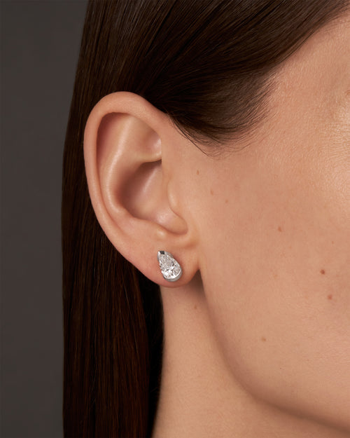 'A' Earrings