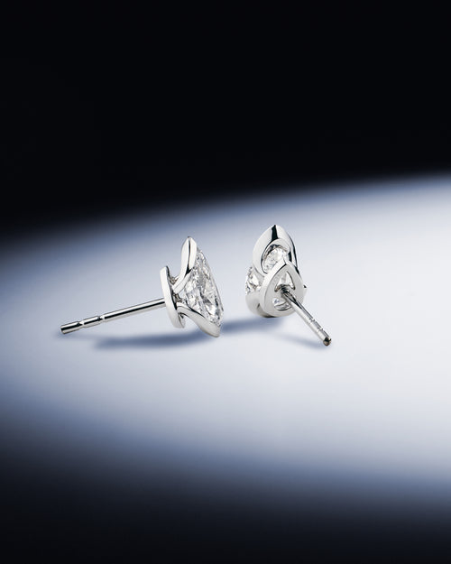 'A' Earrings