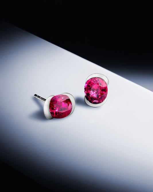 'A' Earrings