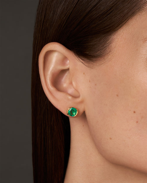 'A' Earrings