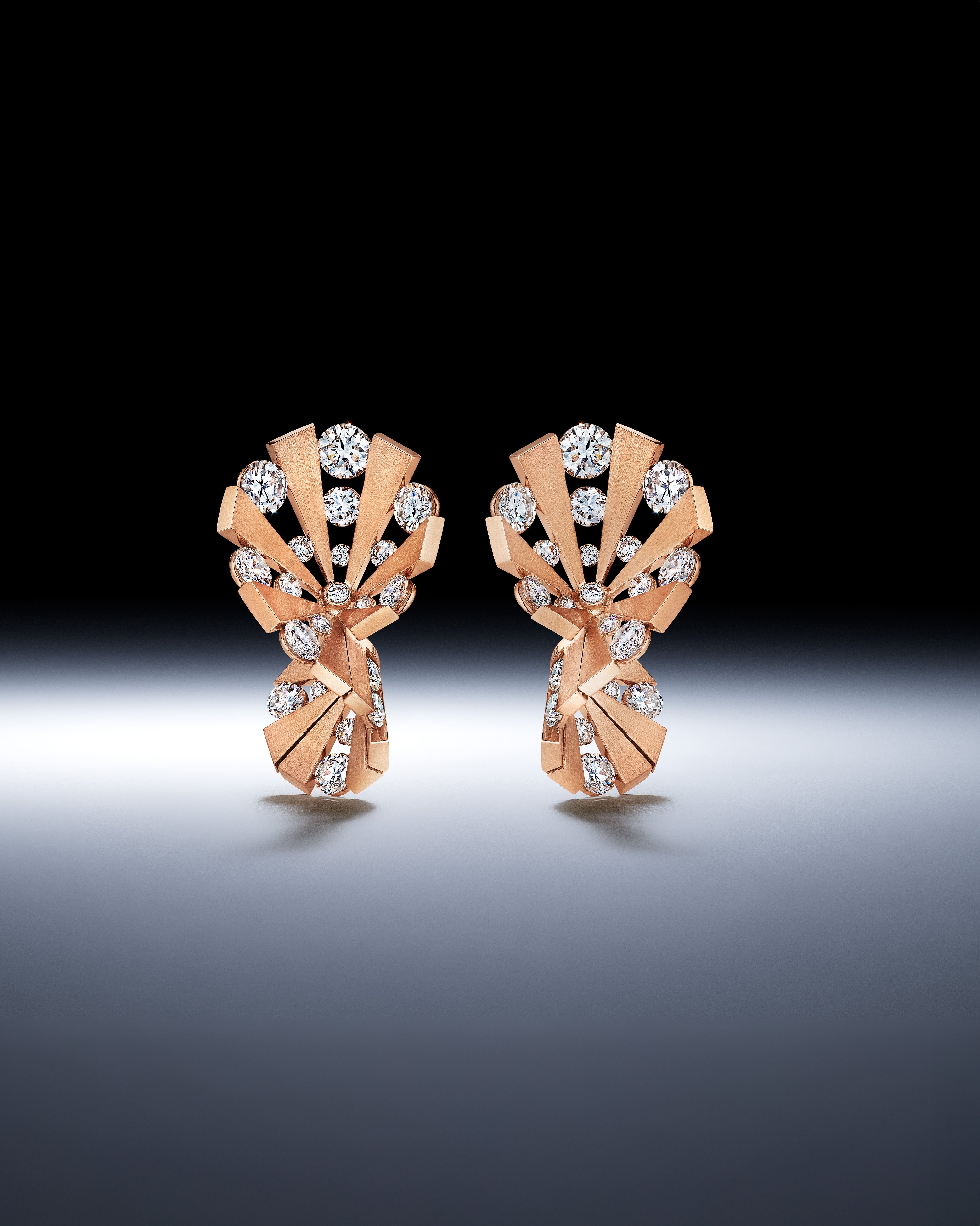 Lattice Large Satin Earrings