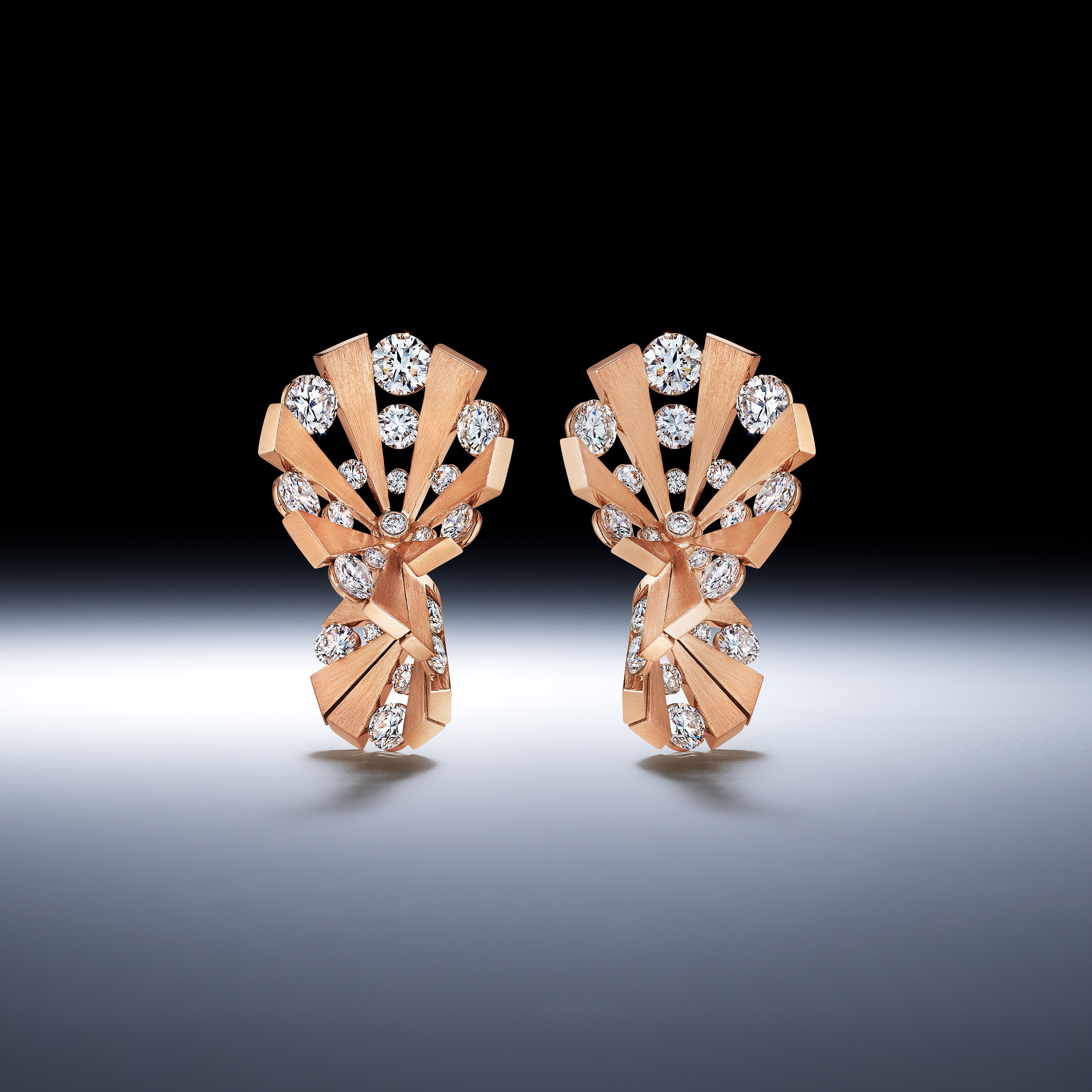 Lattice Large Satin Earrings