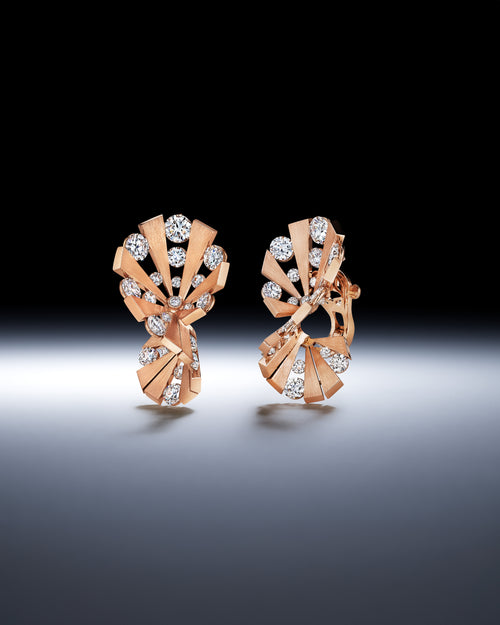 Lattice Large Satin Earrings