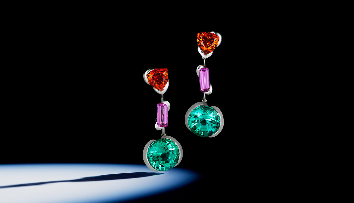 A Triple Drop Earrings
