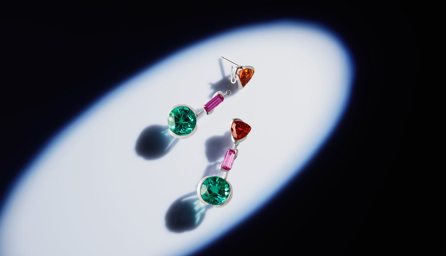 A Triple Drop Earrings