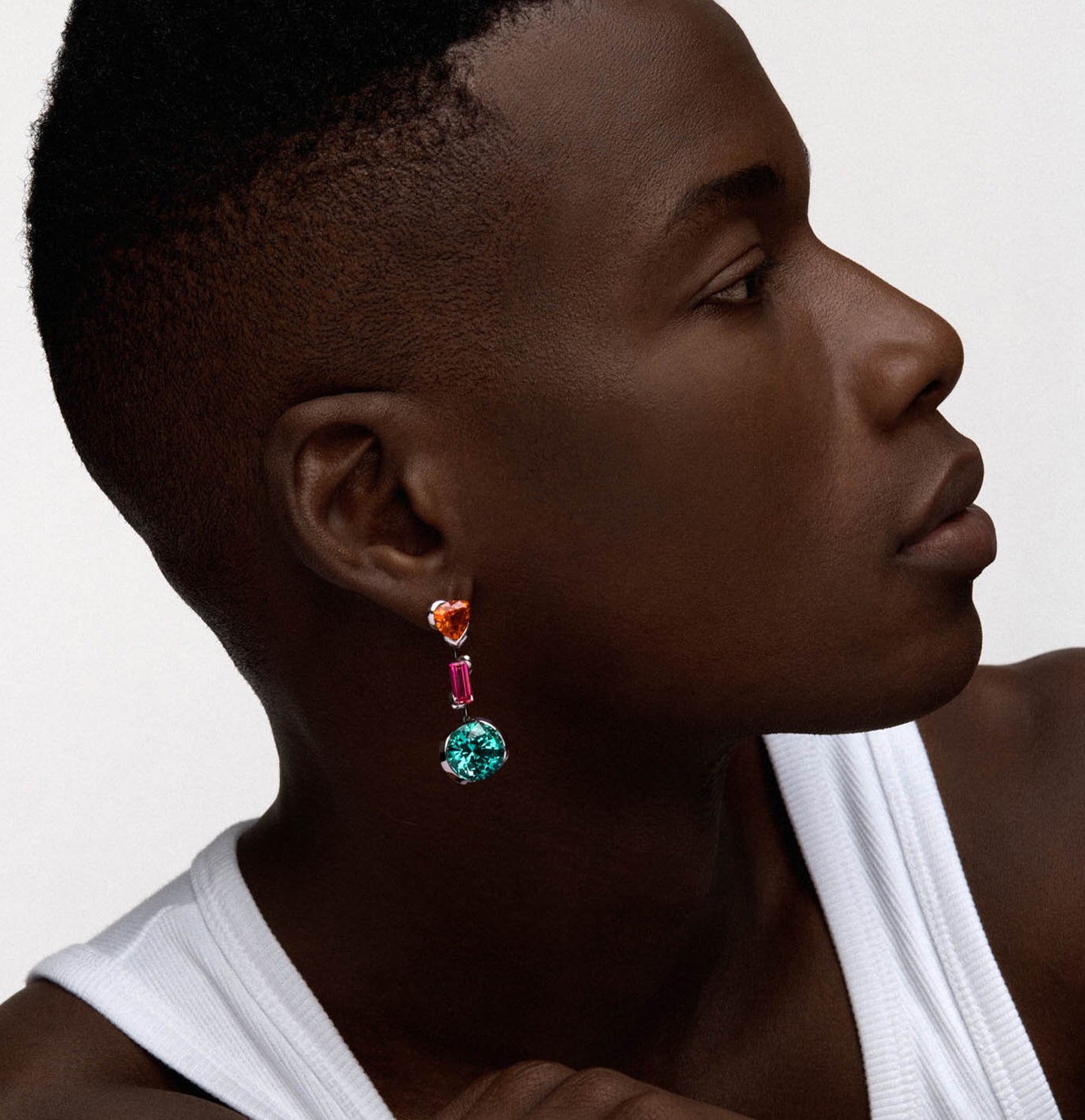 A Triple Drop Earrings