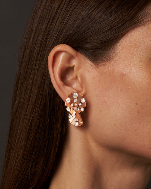 Lattice Large Satin Earrings