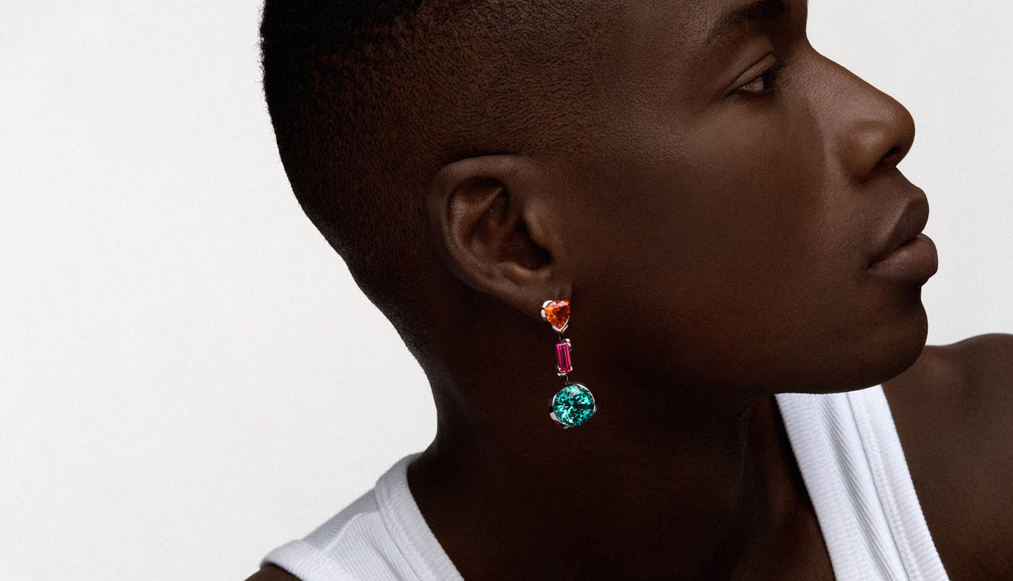 A Triple Drop Earrings