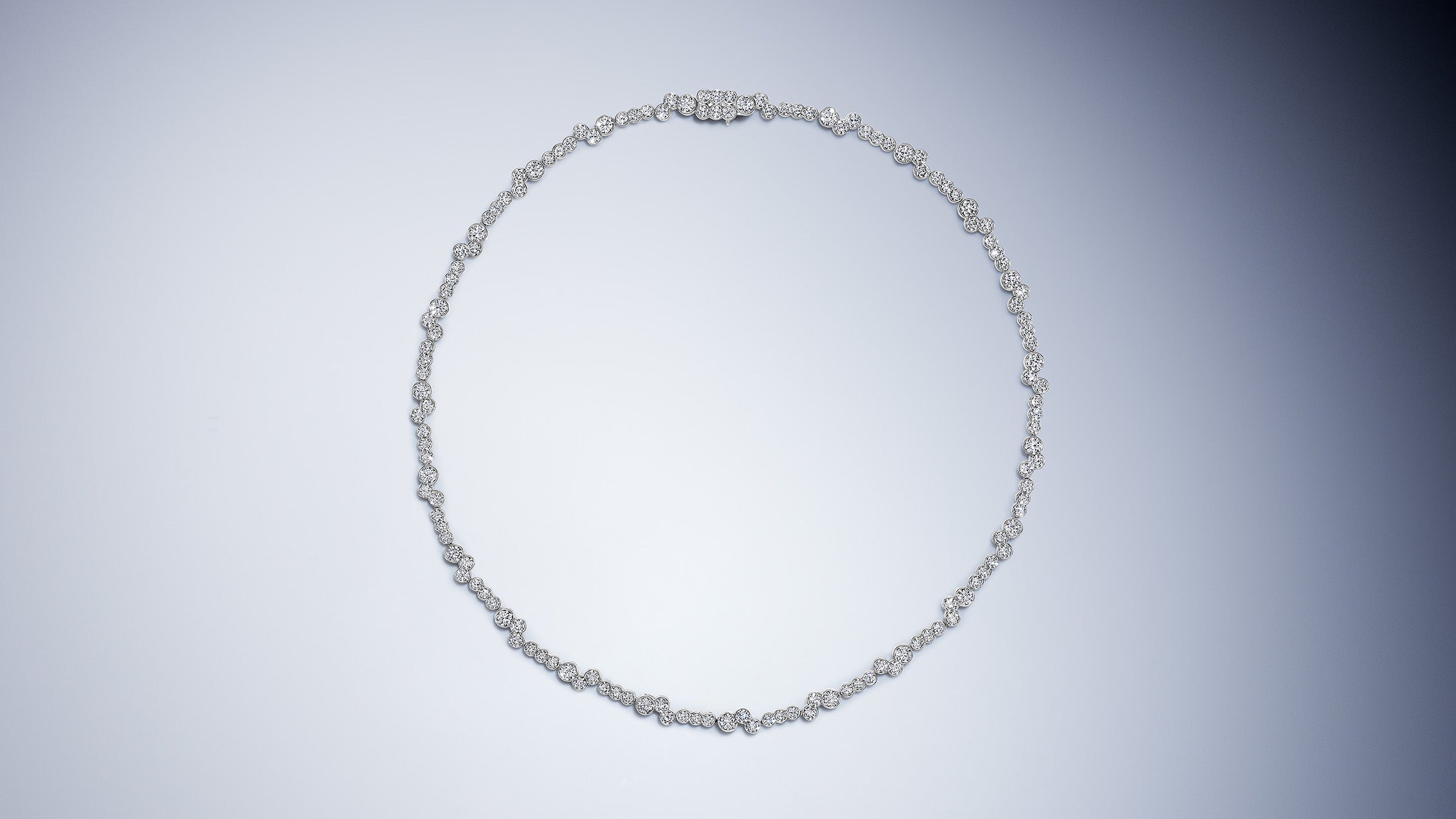 Meander Diamond Necklace