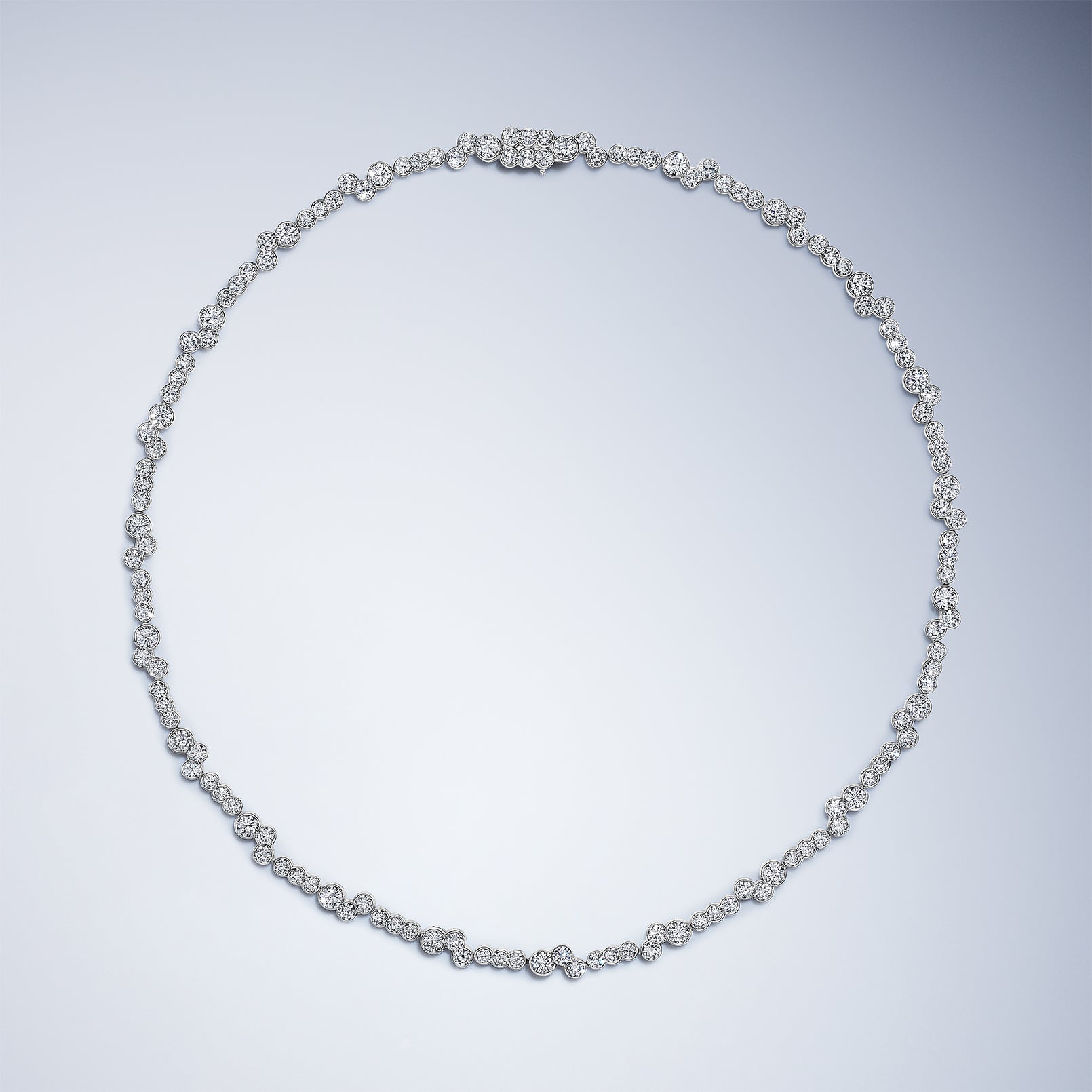 Meander Diamond Necklace