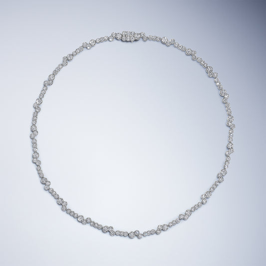 Meander Diamond Necklace