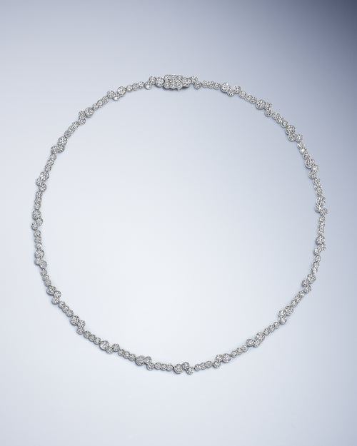 Meander Diamond Necklace