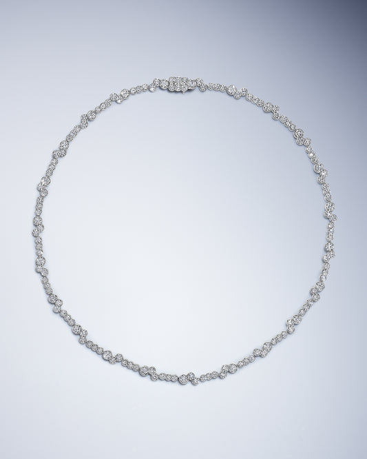 Meander Diamond Necklace
