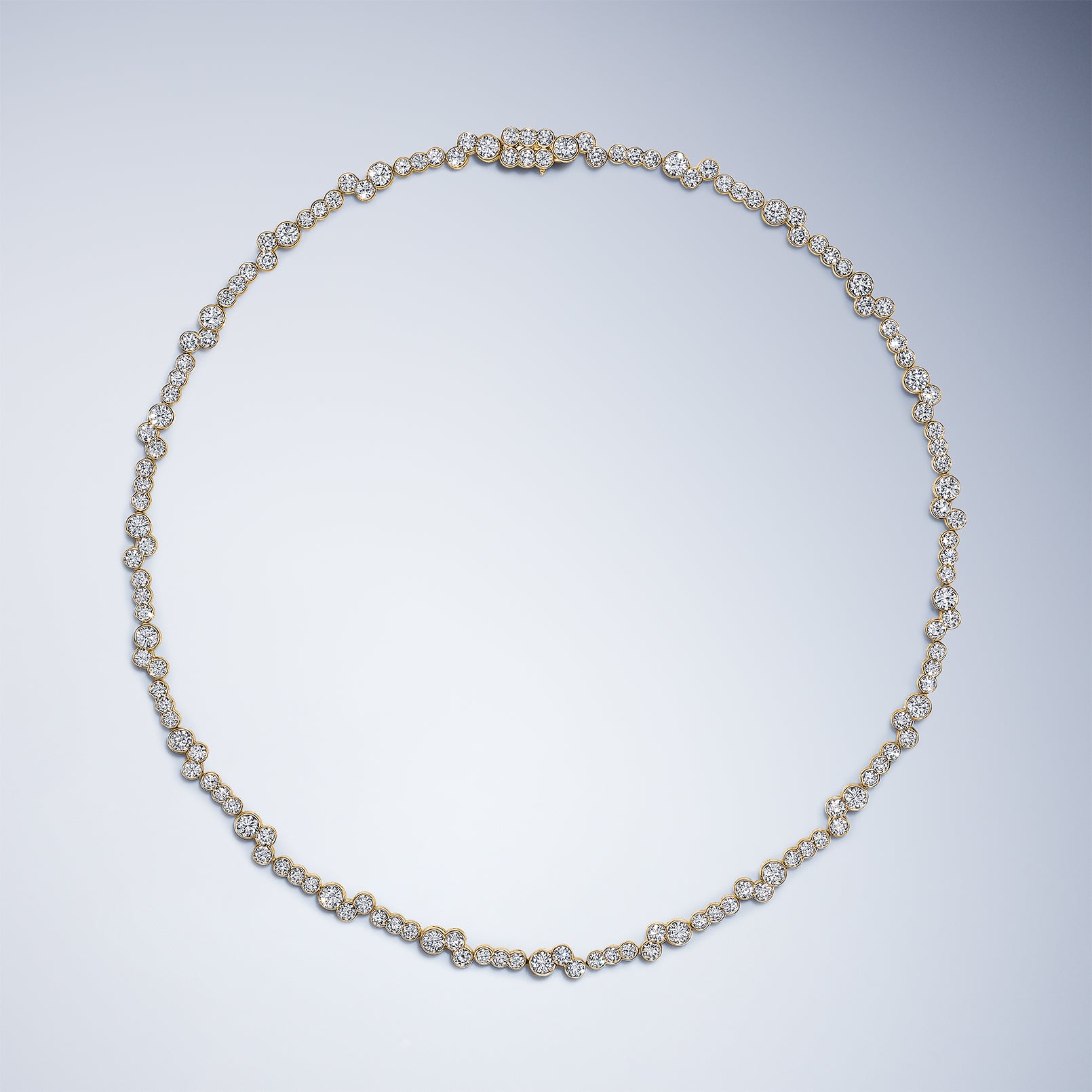 Meander Diamond Necklace