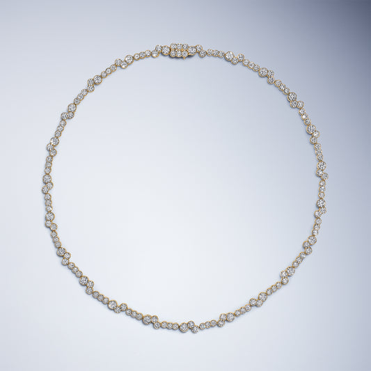 Meander Diamond Necklace