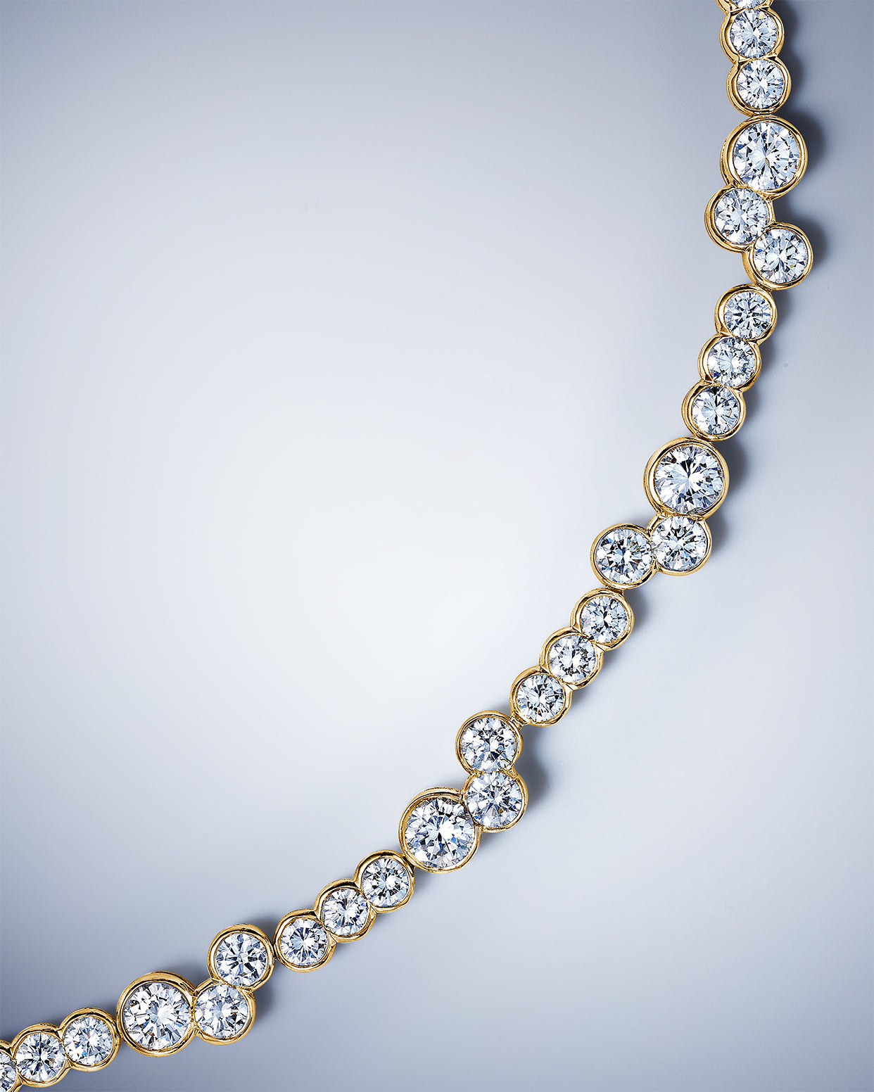 Meander Diamond Necklace