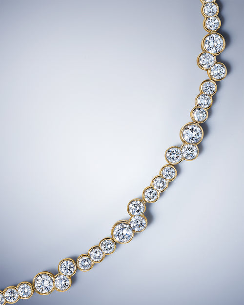 Meander Diamond Necklace
