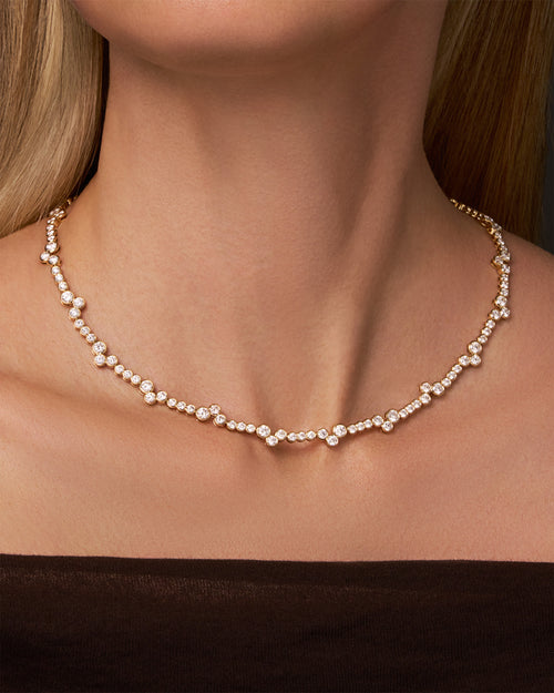 Meander Diamond Necklace